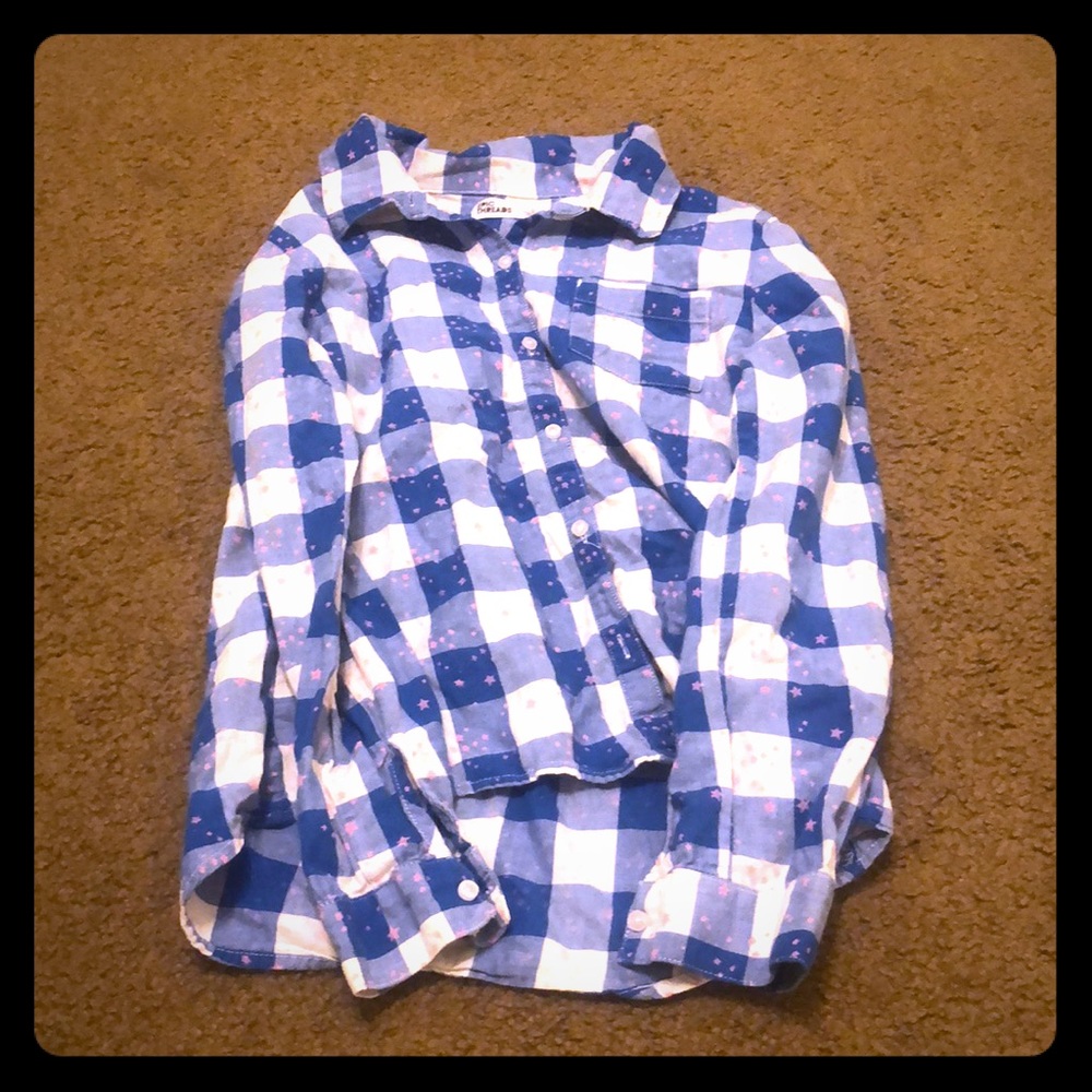 Blue flannel shirt